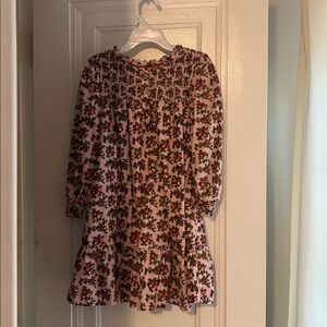 Boden Pink and Green Corduroy Dress